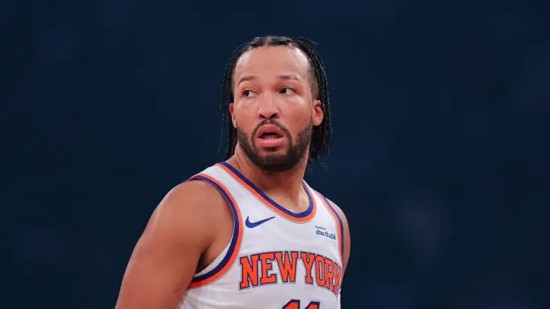 “New York Knicks starting lineup on the court as team evaluates recent defensive struggles.”