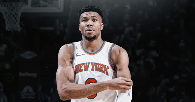 “Giannis Antetokounmpo in action as Knicks trade speculation grows.”